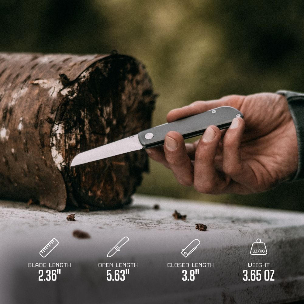 The Samla | Sheepsfoot Pocket Knife - Compact Lightweight EDC
